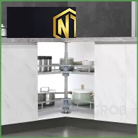 MÂM XOAY 270 INOX SUS304 NAN DẸT ĐÁY MELAMIN tại Long Tân